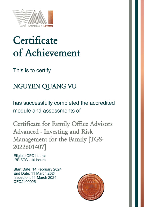 Chứng nhận Đầu tư và Quản lý rủi ro